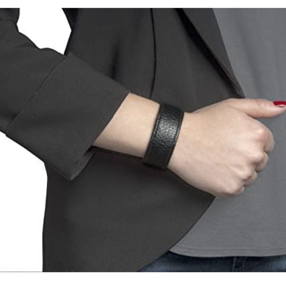 Leather cuff hair tie - Picture 5 of 6